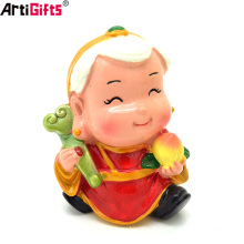 Atacado 3d personalizar desenhos animados estilo chinês estatuetas de resina brinquedos